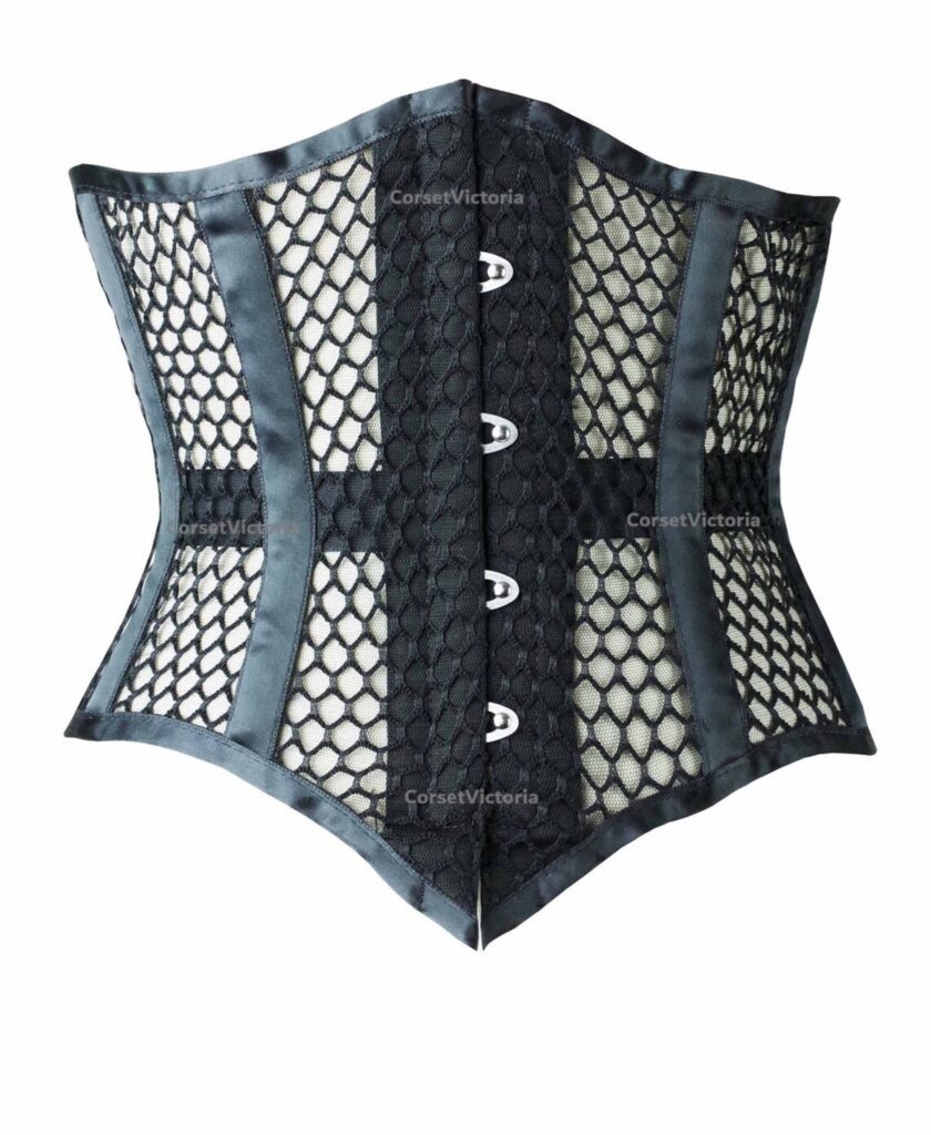 Black Mesh Under Bust corset