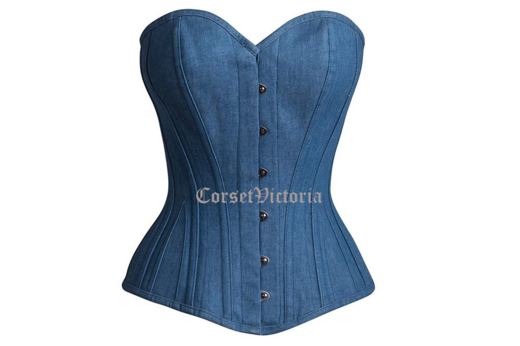 Corsetvictoria Denim Overbust Corset