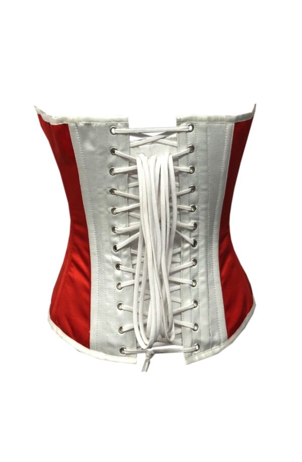 red and white Corset