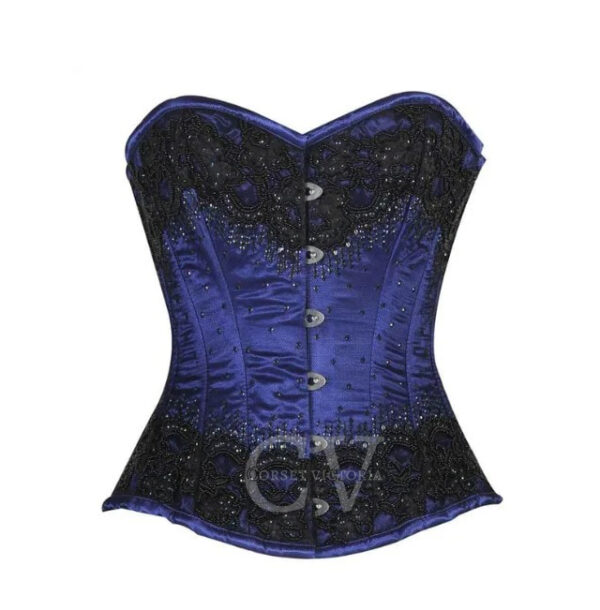 Blue Overbust Corset