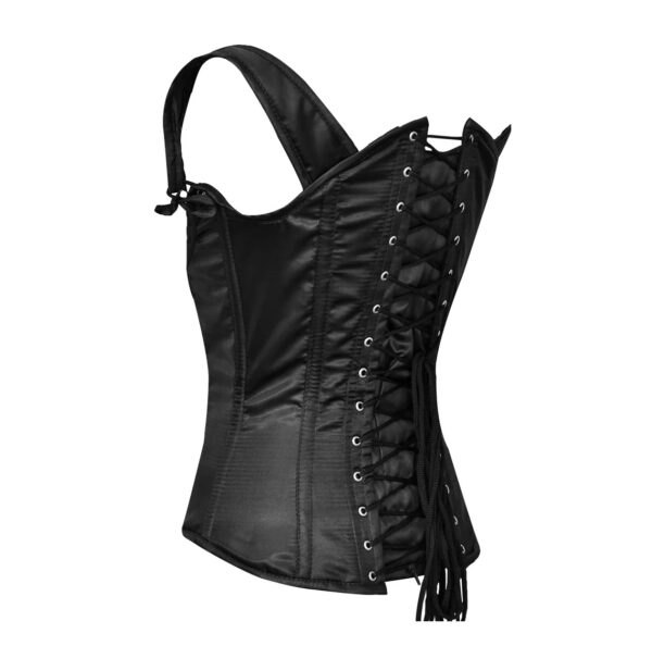 Black underbust corset