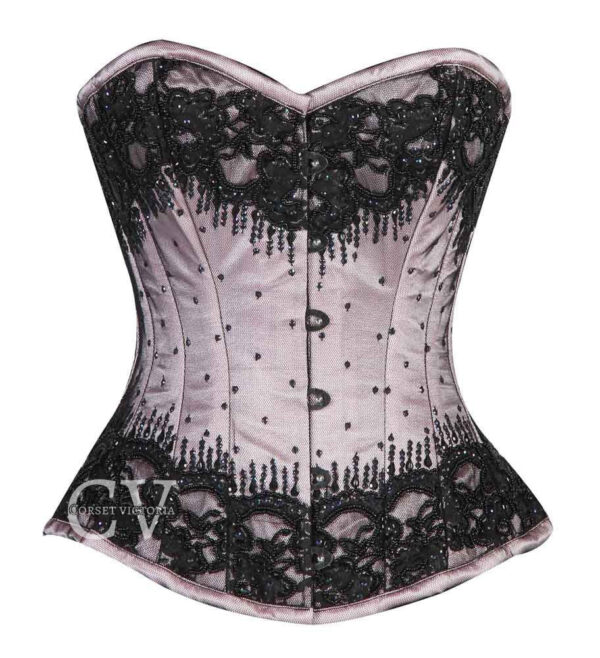 Pink Sequins Corset