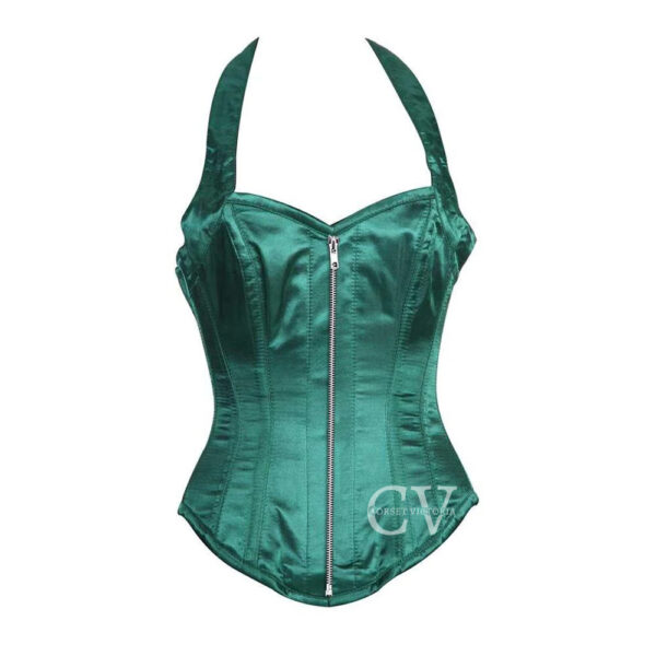 Green Zipper Corset
